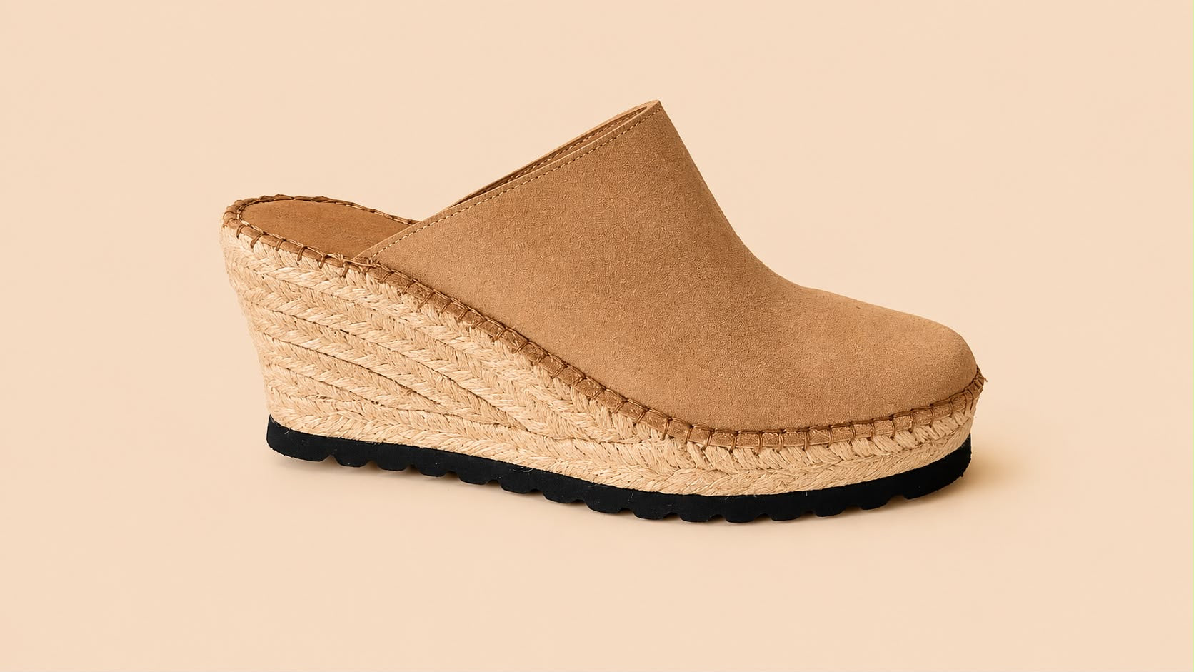 Mules de Cuña de Esparto con Pala Cerrada | 3 Colores