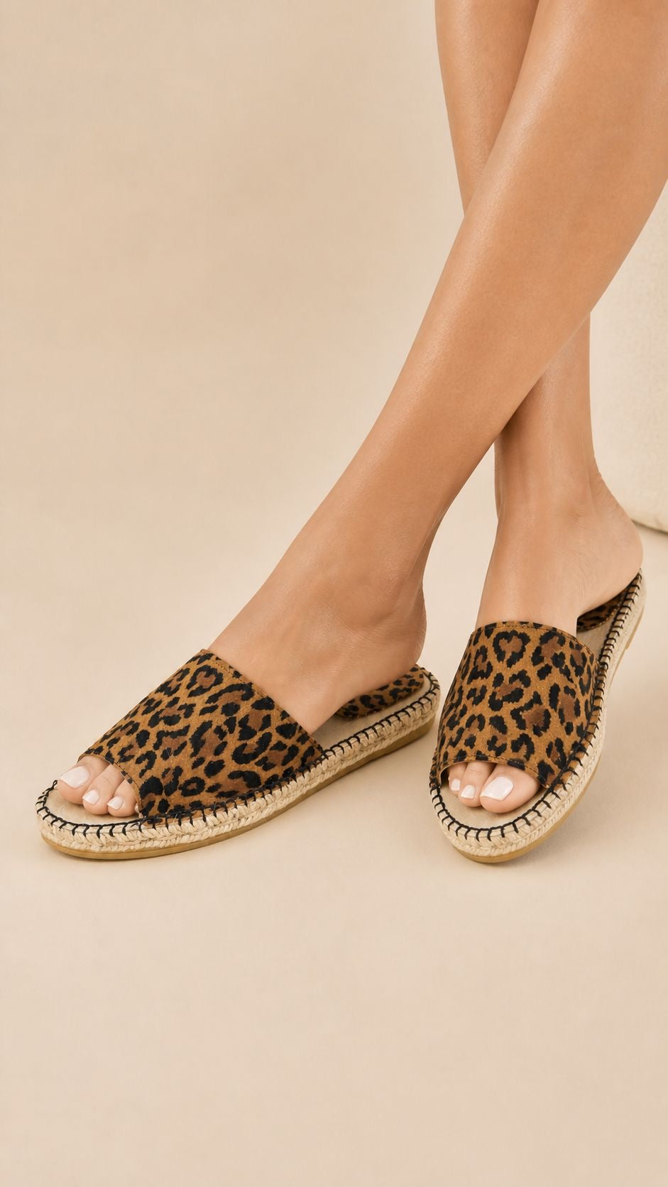 Espadrille- Sandalias Estampado Leopardo | Suela de Esparto Artesanal