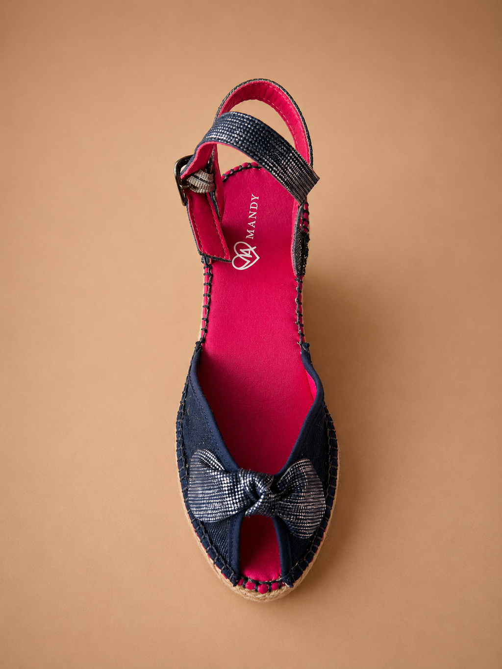 Espadrille azul vaquero con Lazo — Descuento Sorpresa Exclusivo