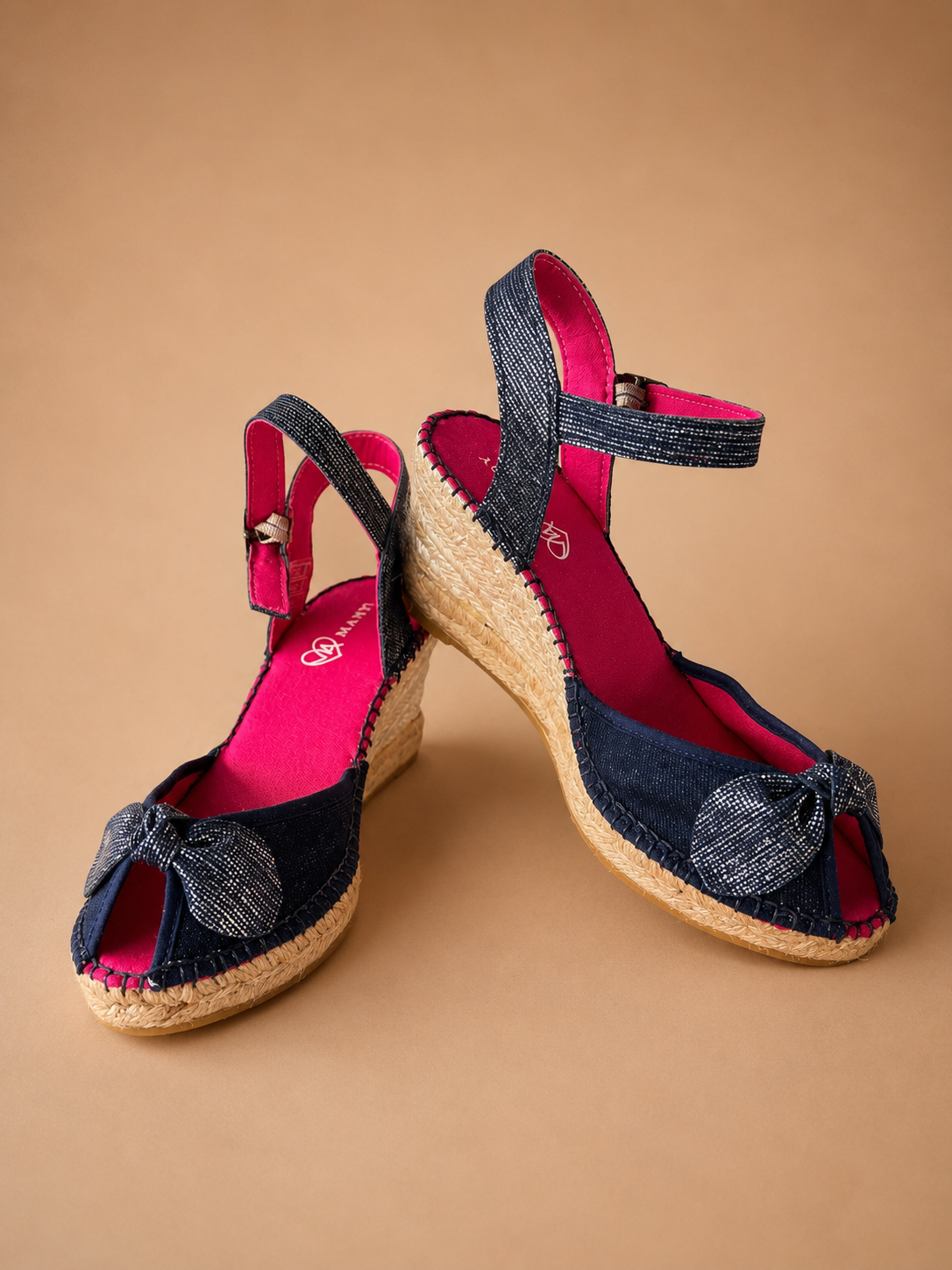 Espadrille azul vaquero con Lazo — Descuento Sorpresa Exclusivo