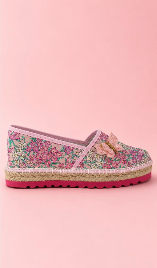 Espadrille Liberty con Mariposa de Ganchillo — Edición Limitada
