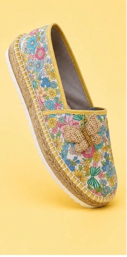Espadrille Liberty con Mariposa de Ganchillo — Edición Limitada
