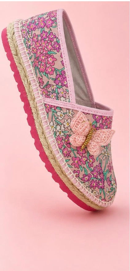Espadrille Liberty con Mariposa de Ganchillo — Edición Limitada