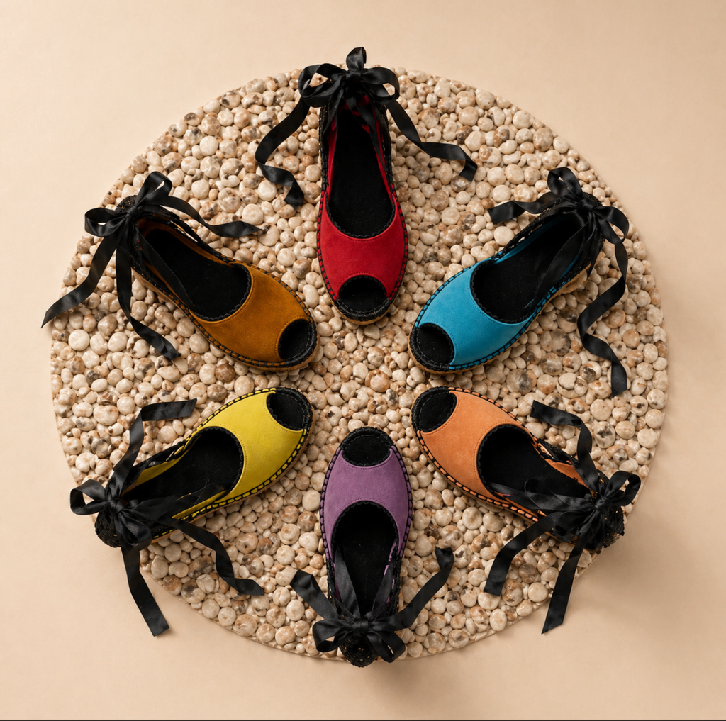 Espadrilles de Cuña 8 cm Fingers in the air con Lazo de Raso | 6 Colores