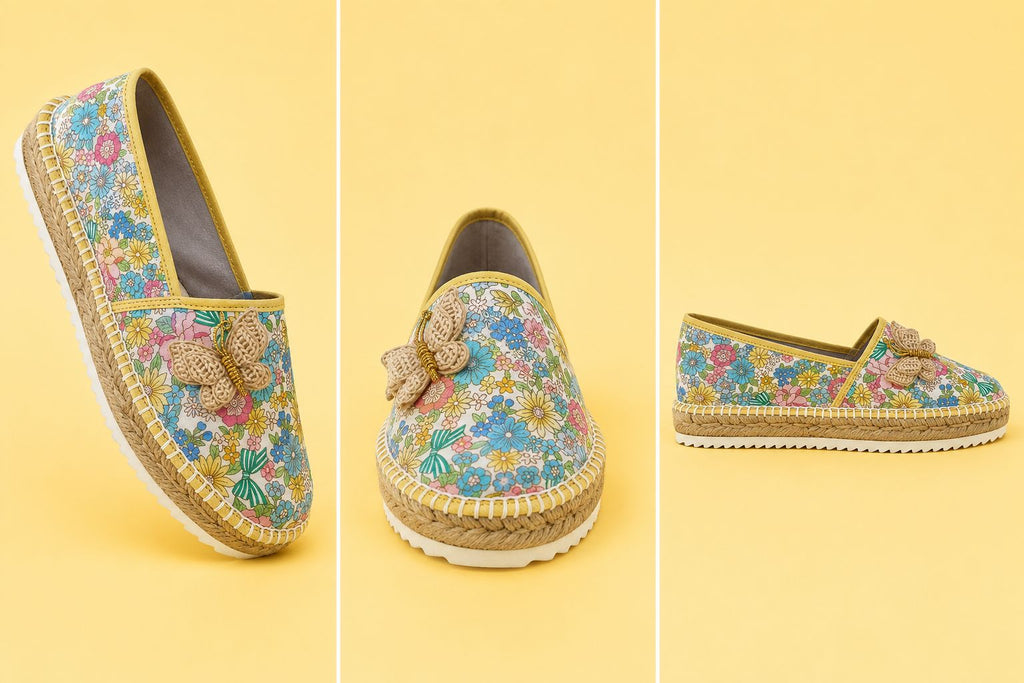 Espadrille Liberty con Mariposa de Ganchillo — Edición Limitada