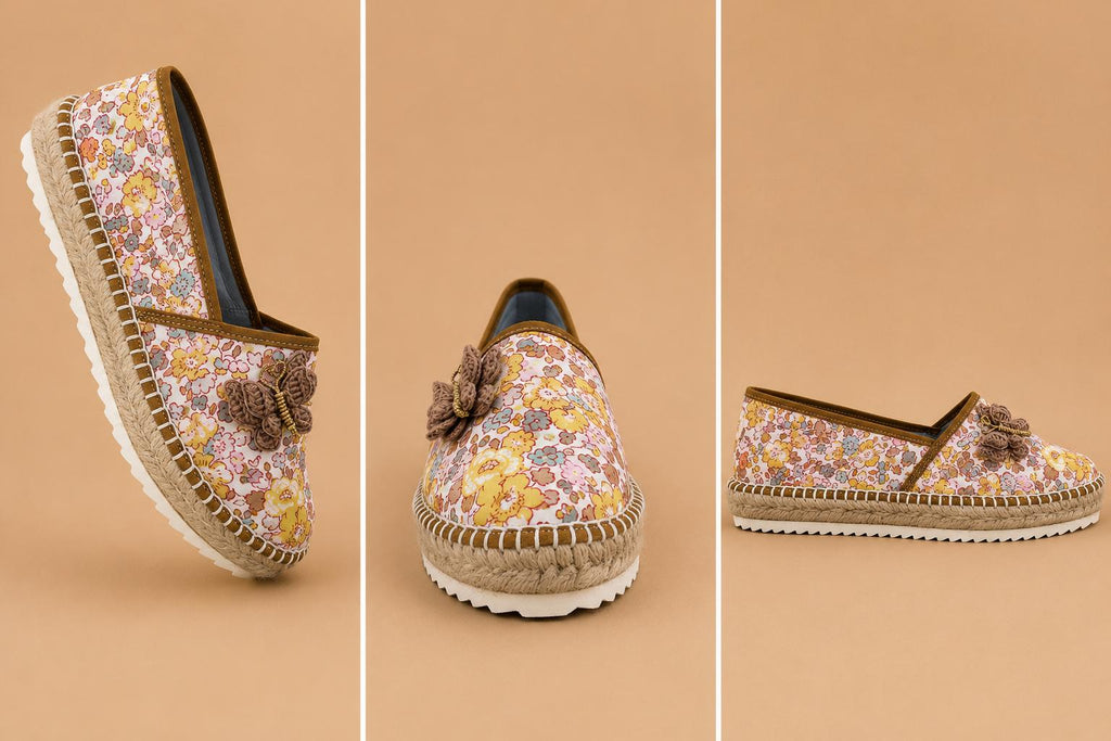 Espadrille Liberty con Mariposa de Ganchillo — Edición Limitada