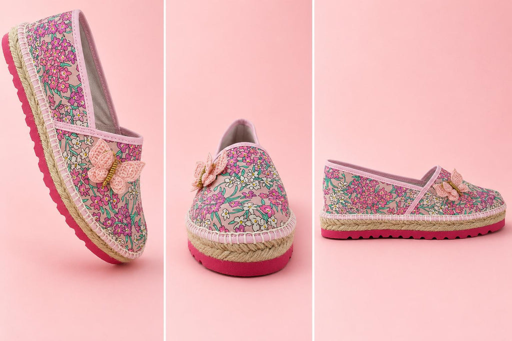Espadrille Liberty con Mariposa de Ganchillo — Edición Limitada