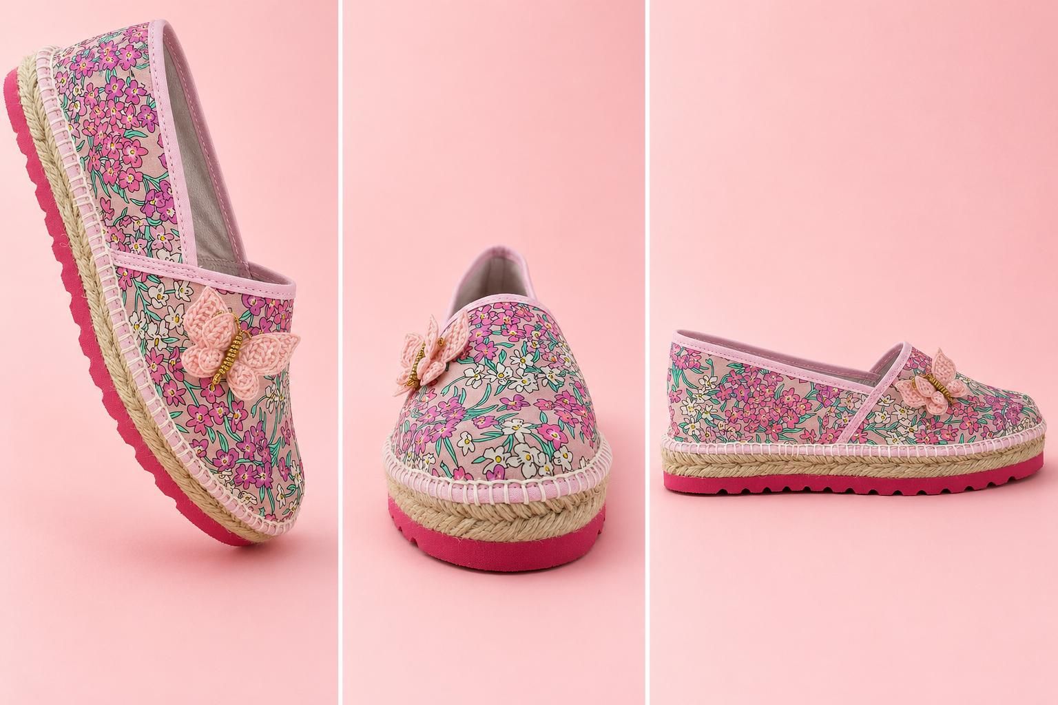 Espadrille Liberty con Mariposa de Ganchillo — Edición Limitada