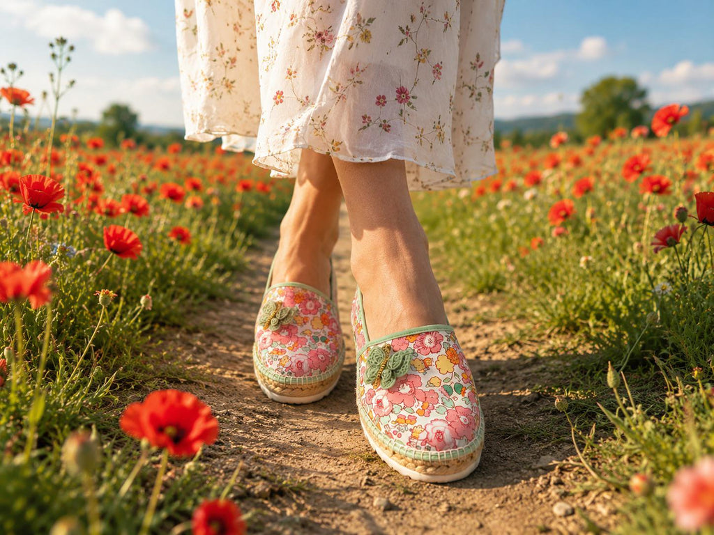 Espadrille Liberty con Mariposa de Ganchillo — Edición Limitada