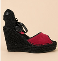 Espadrilles de Cuña 8 cm Fingers in the air con Lazo de Raso | 6 Colores