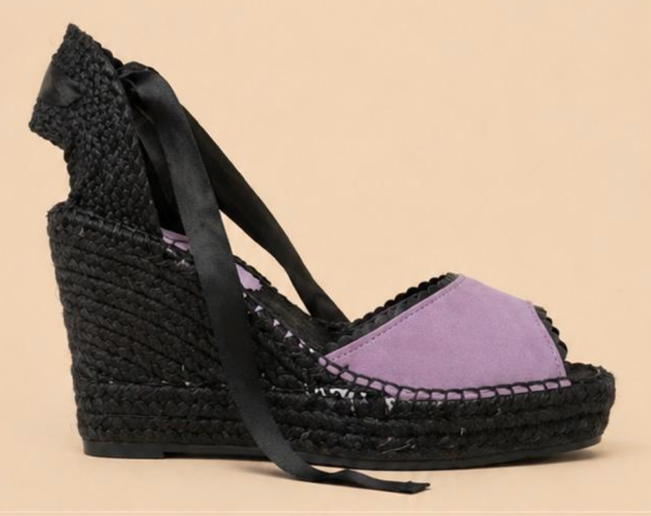 Espadrilles de Cuña 8 cm Fingers in the air con Lazo de Raso | 6 Colores