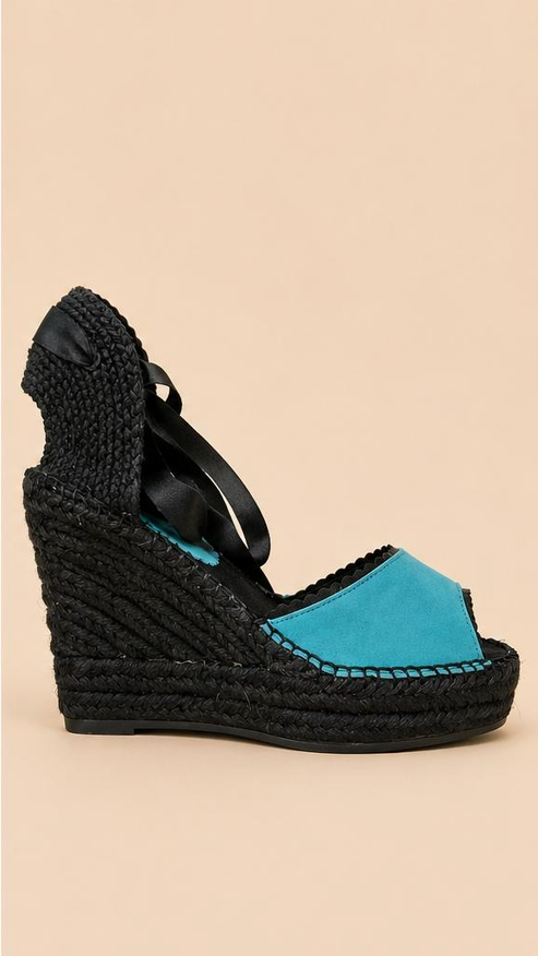 Espadrilles de Cuña 8 cm Fingers in the air con Lazo de Raso | 6 Colores